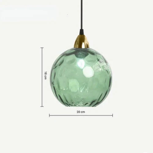 Round Glass Pendant Light