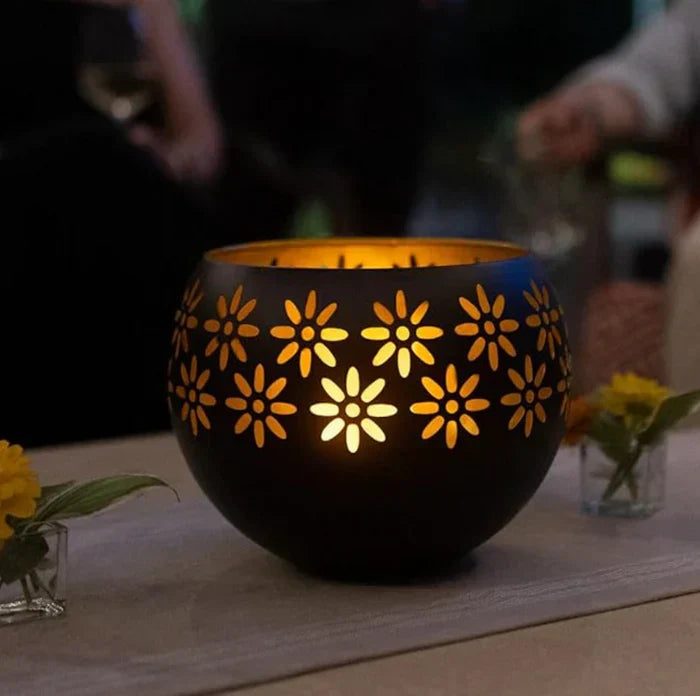 Floral LED Table Lamp - Elegant Decorative Candle Light For Stylish Home Decor