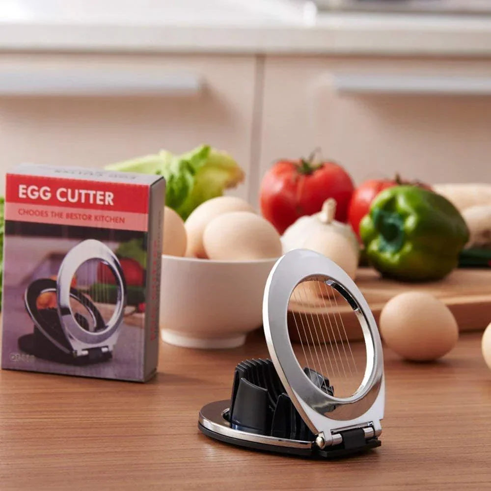 Premium 3-in-1 Stainless Steel Egg Slicer