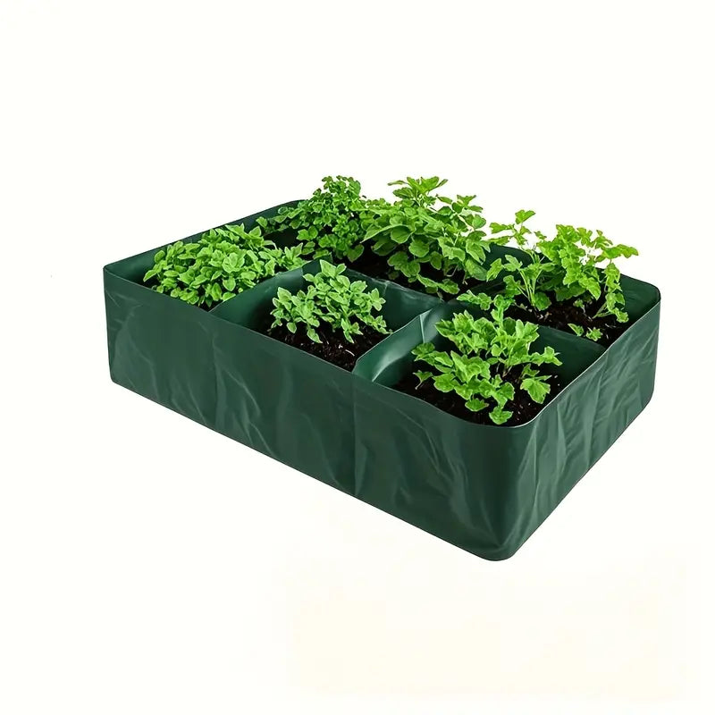 Multi-Compartment Planting Bag - Durable Garden Organizer for Herbs and Plants