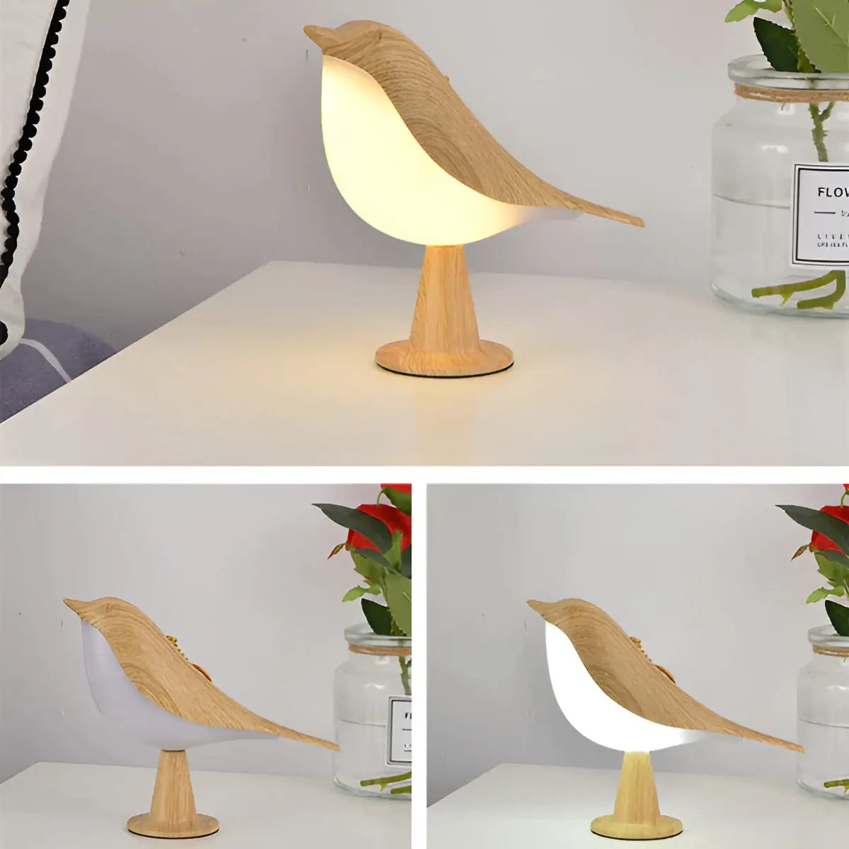 Elegant Bird Table Lamp – Mood Lighting & Aromatherapy