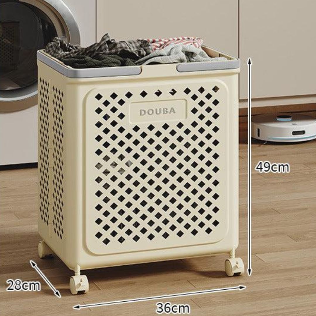 Collapsible Laundry Hamper With Wheels