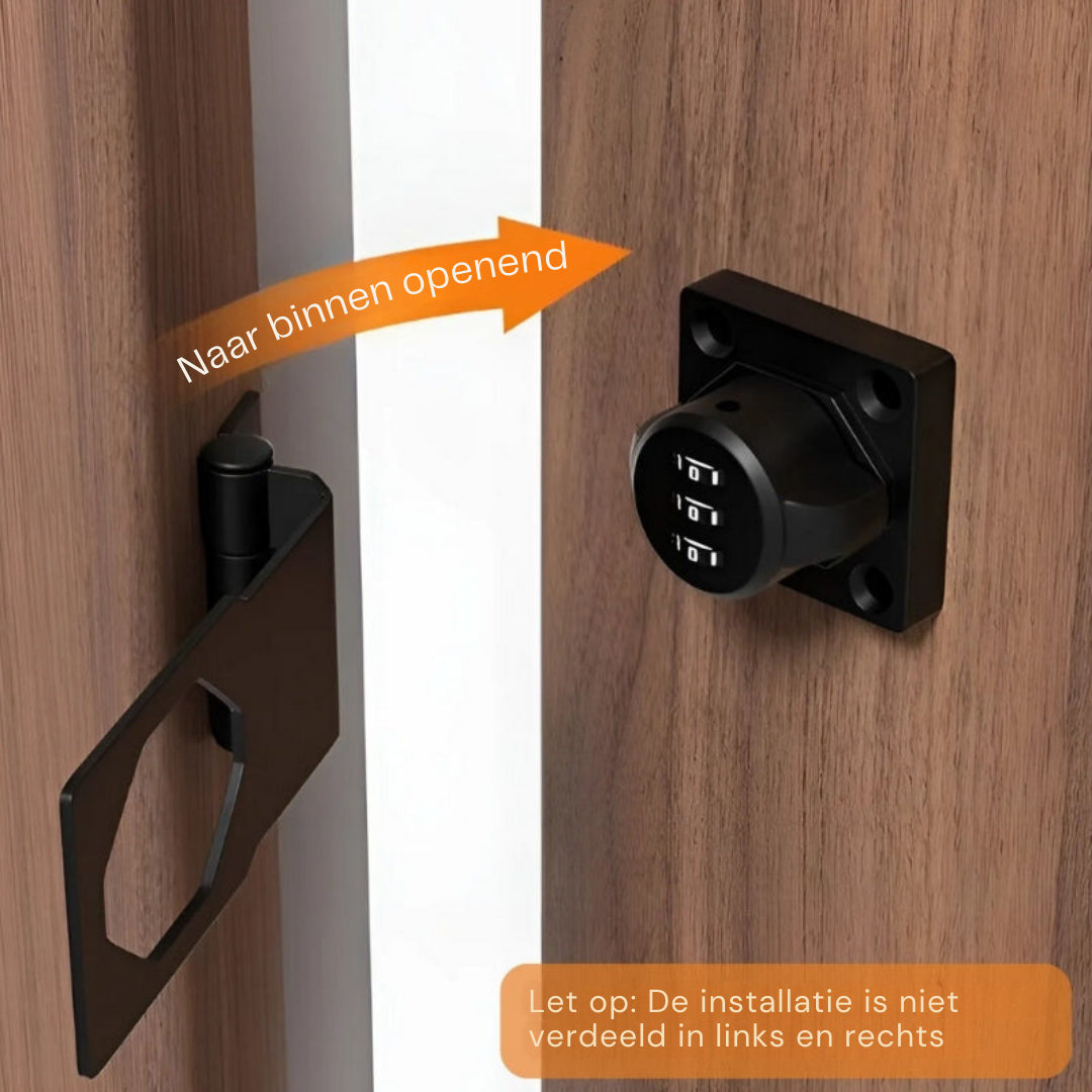 Keyless Code Lock for Doors with Security Combination