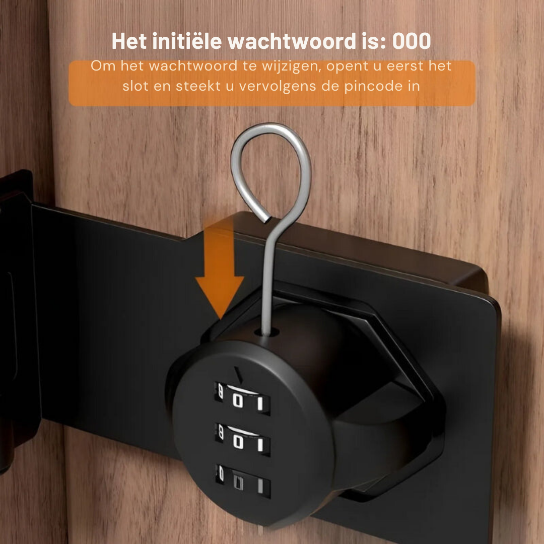 Keyless Code Lock for Doors with Security Combination