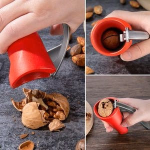 Ergonomic Nutcracker with Lever Mechanism - Robust Walnut & Hazelnut Opener