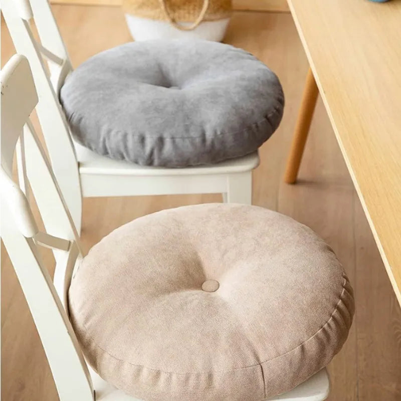 Round Yoga and Meditation Cushion - Soft and Supportive Floor Pillow for Relaxation and Comfort