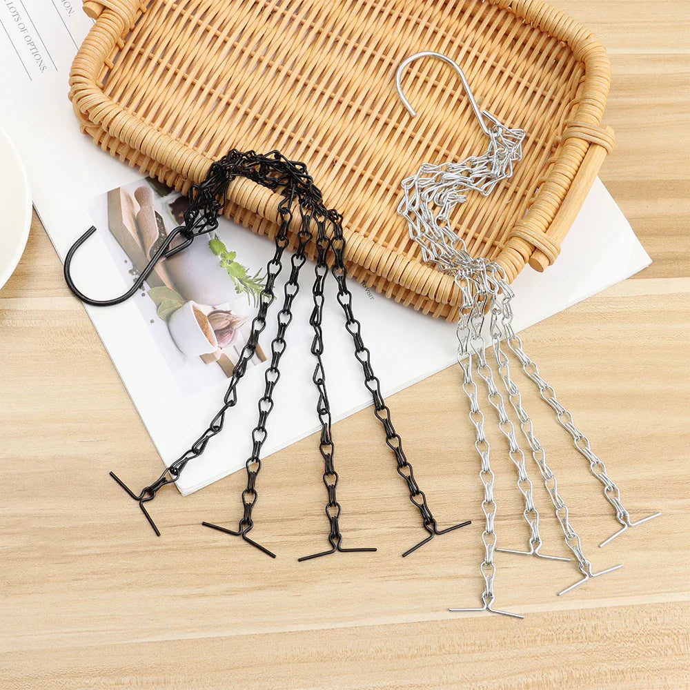 Heavy-Duty Plant Hangers with Chains – Strong Suspension for Flower Pots & Garden Plants