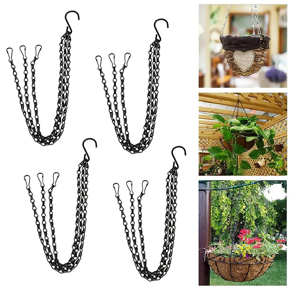 Heavy-Duty Plant Hangers with Chains – Strong Suspension for Flower Pots & Garden Plants