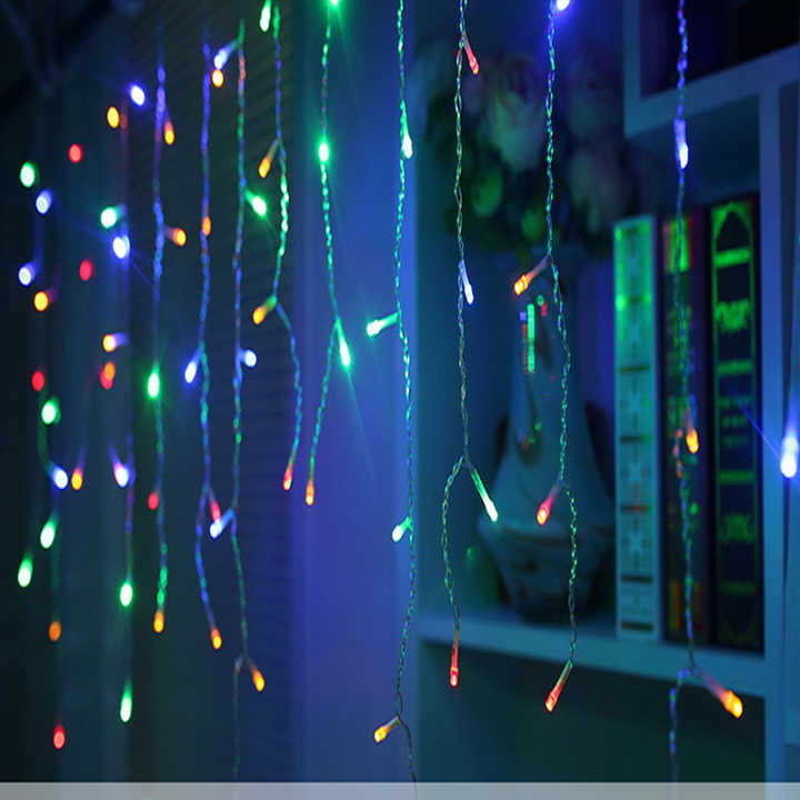 LED Starry Sky Icicle Lights – Decorative Fairy Light Curtains for Christmas and Outdoor Spaces
