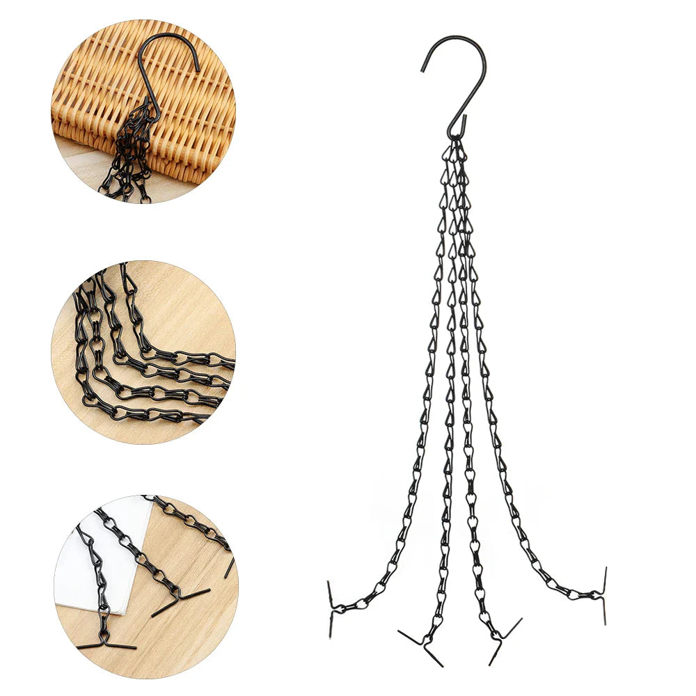 Heavy-Duty Plant Hangers with Chains – Strong Suspension for Flower Pots & Garden Plants