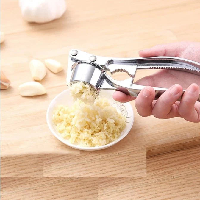 Stainless Steel Garlic Press Crusher
