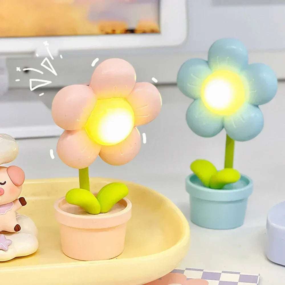Cute Flower Night Lamp for Children - Led Table Lamp in Flower Design for the Children 's Room