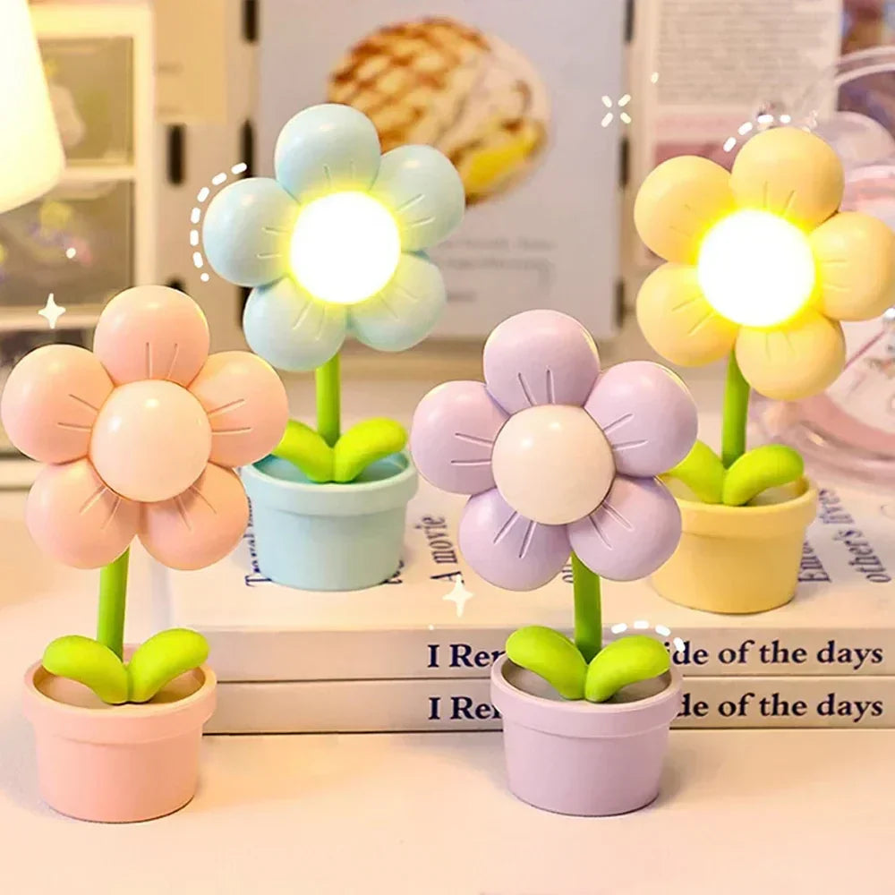 Cute Flower Night Lamp for Children - Led Table Lamp in Flower Design for the Children 's Room