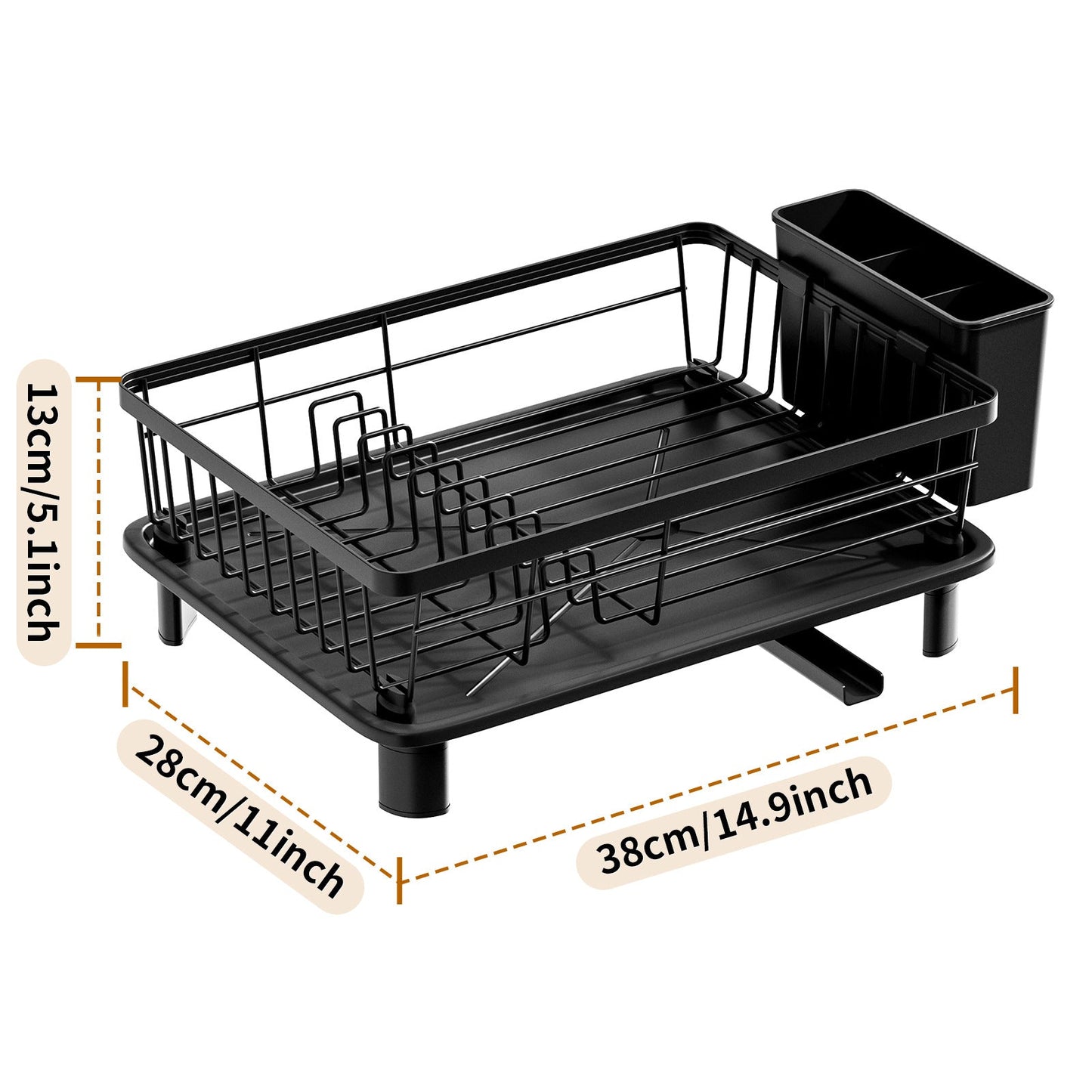 Efficient Dish Dryer With Drainage