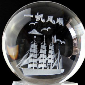Glowing Moon Crystal Sphere