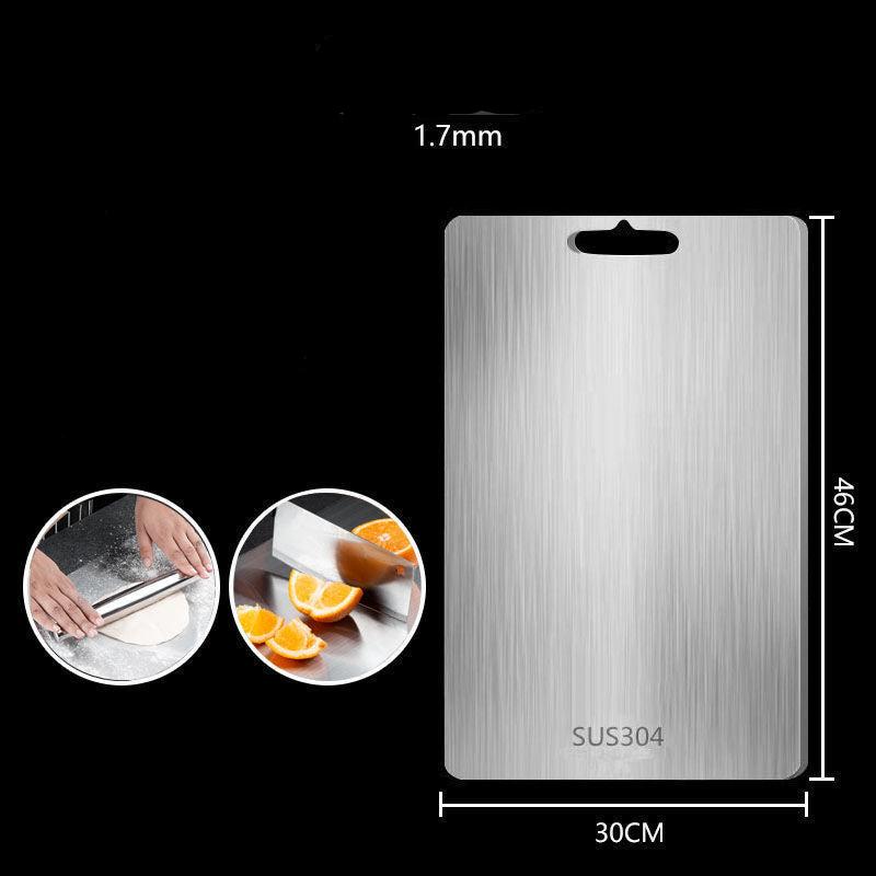 TitanBoard – Premium German 304 Stainless Cutting Surface