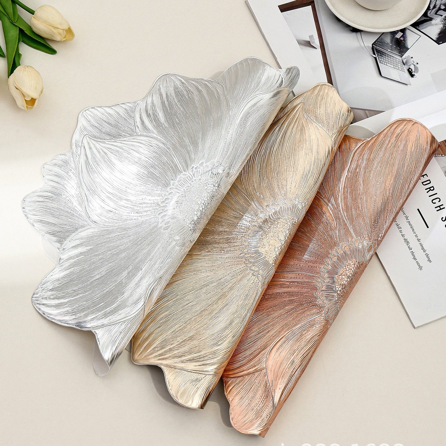 Creative Floral Table Set – Waterproof and Oil-Resistant