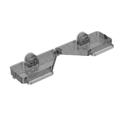 Collapsible Suction Cup Bathroom Shelf