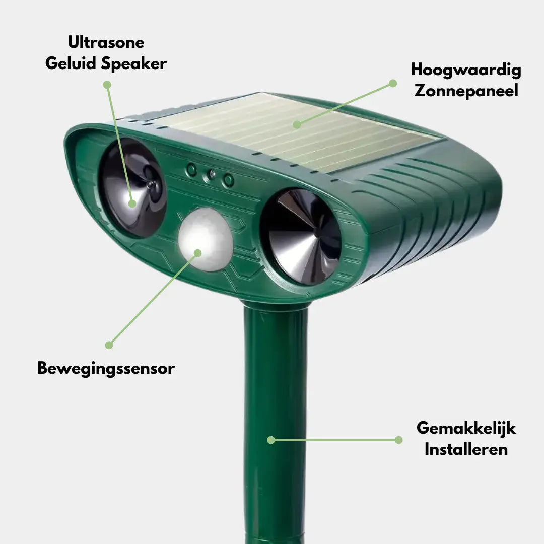 Solar Animal Repeller with Ultrasound | Outdoor Pest Control