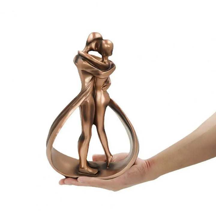 Contemporary Lovers Sculpture – Elegant Representation of Love and Connection