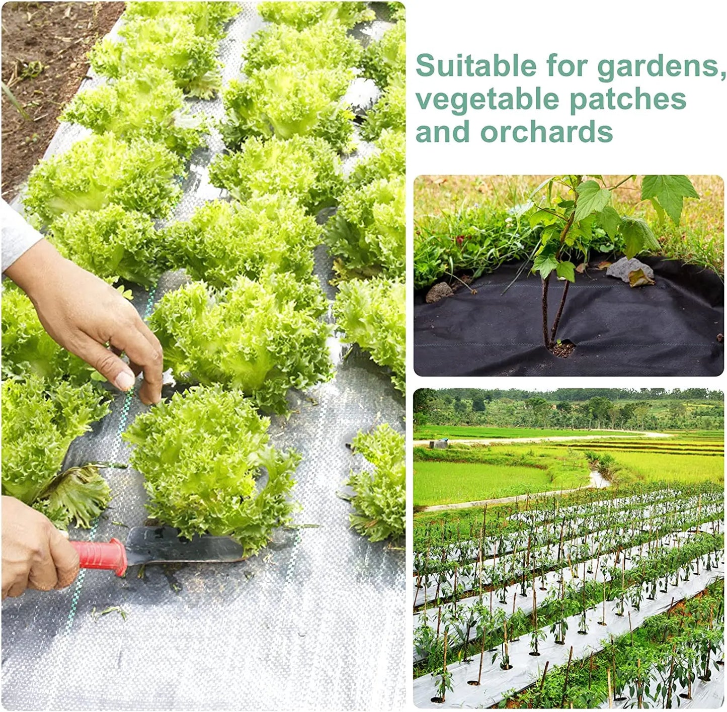 Garden Weed Control Fleece Roll - Durable and Breathable Fabric for Plant Protection