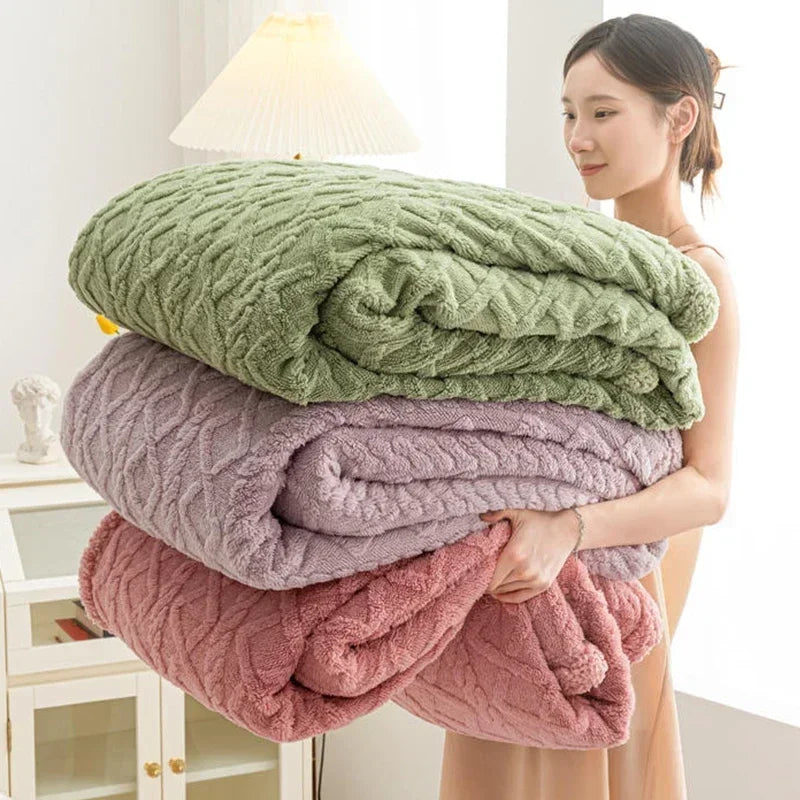 Reversible Cozy Wool Throw Blanket β Ultimate Comfort And Style