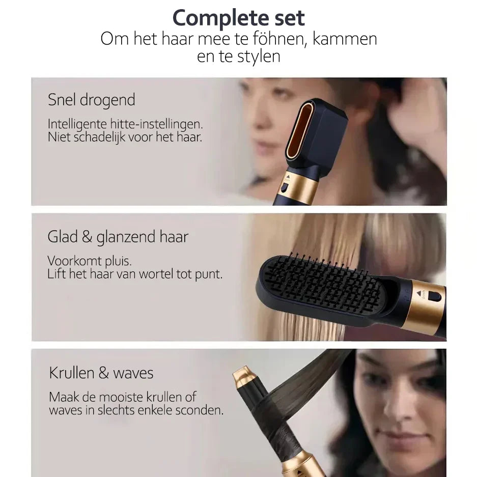 5-in-1 Hair Styler & Straightener | Ion Technology For Smooth & Shiny Hair