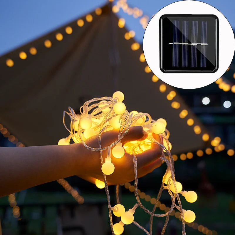 Solar-Powered LED Fairy Lights For Outdoor Decoration – Brighten Your Garden Or Patio