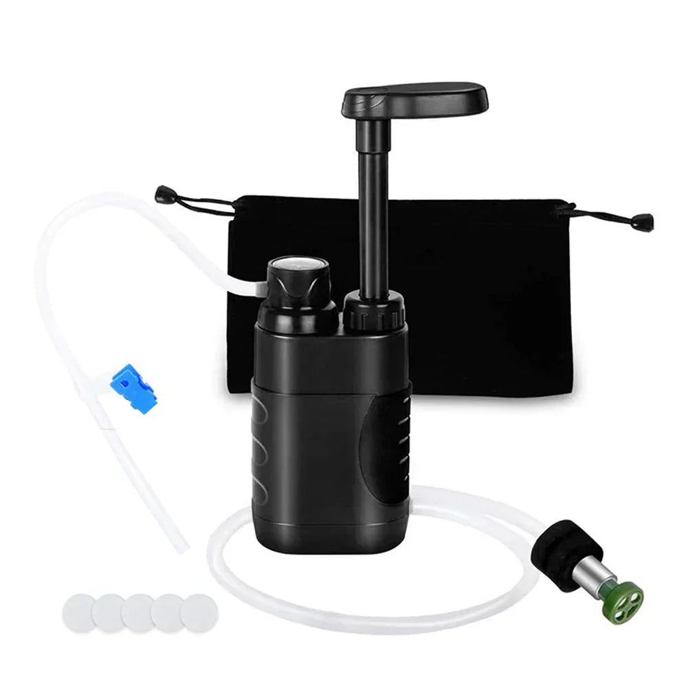 no product in factory Portable Outdoor Water Filter – Hand Pump Camping Water Purifier for Safe Drinking Water