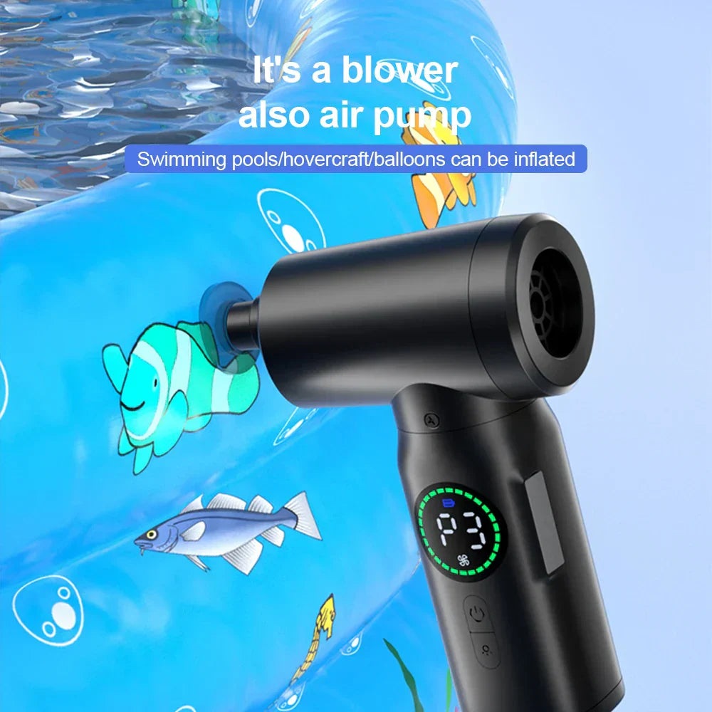 Cordless 2-in-1 Air Duster & Vacuum with LED Light (7500mAh)
