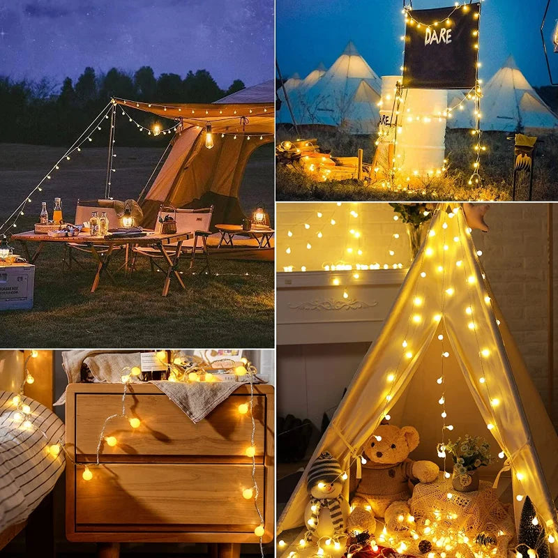 Solar-Powered LED Fairy Lights For Outdoor Decoration – Brighten Your Garden Or Patio