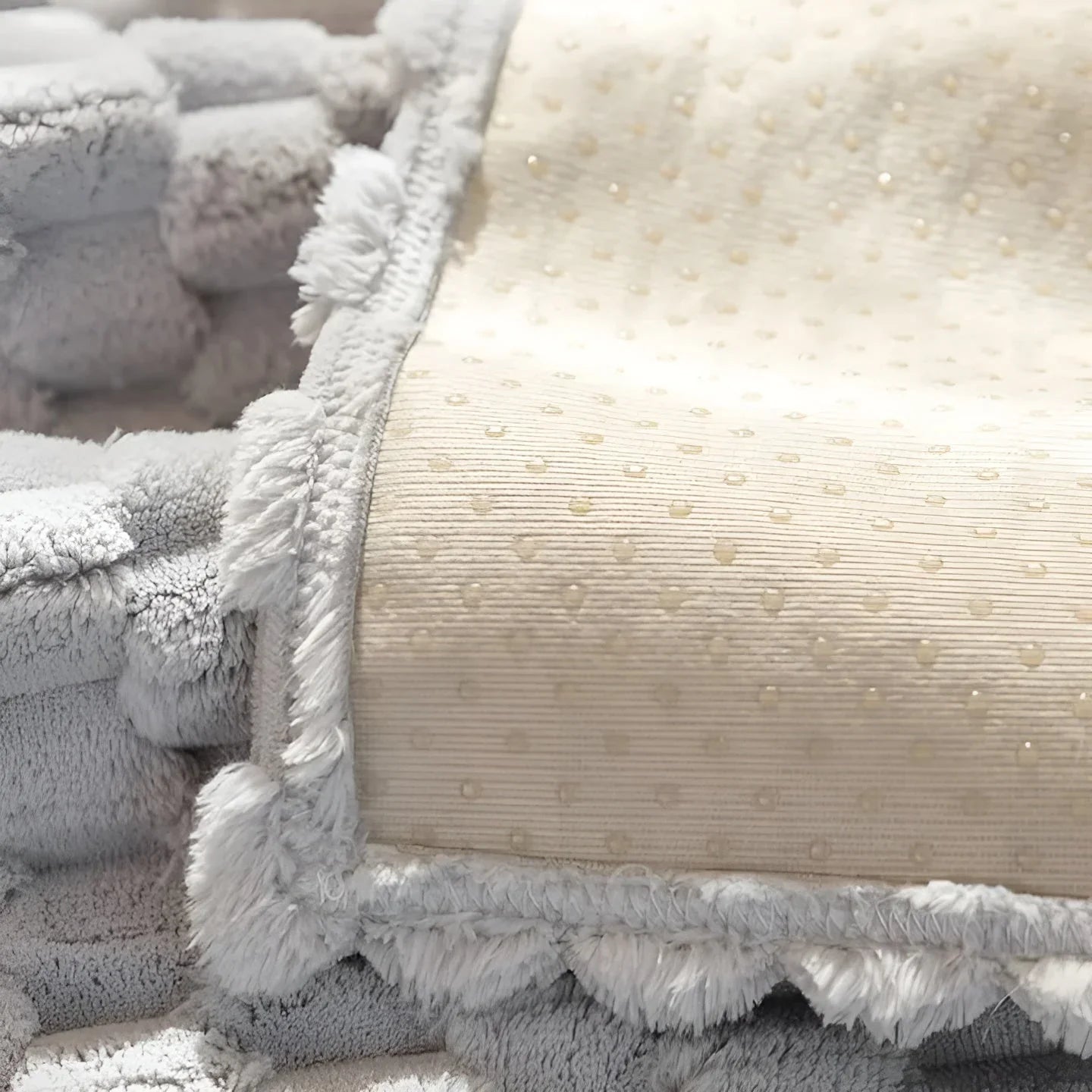 Premium Velvet Sofa Throw With Elegant Textured Pattern