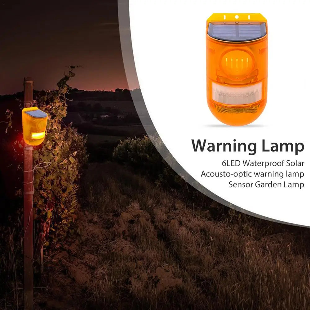 Solar-Powered Animal Repellent with Alarm - Effective Outdoor Animal Control