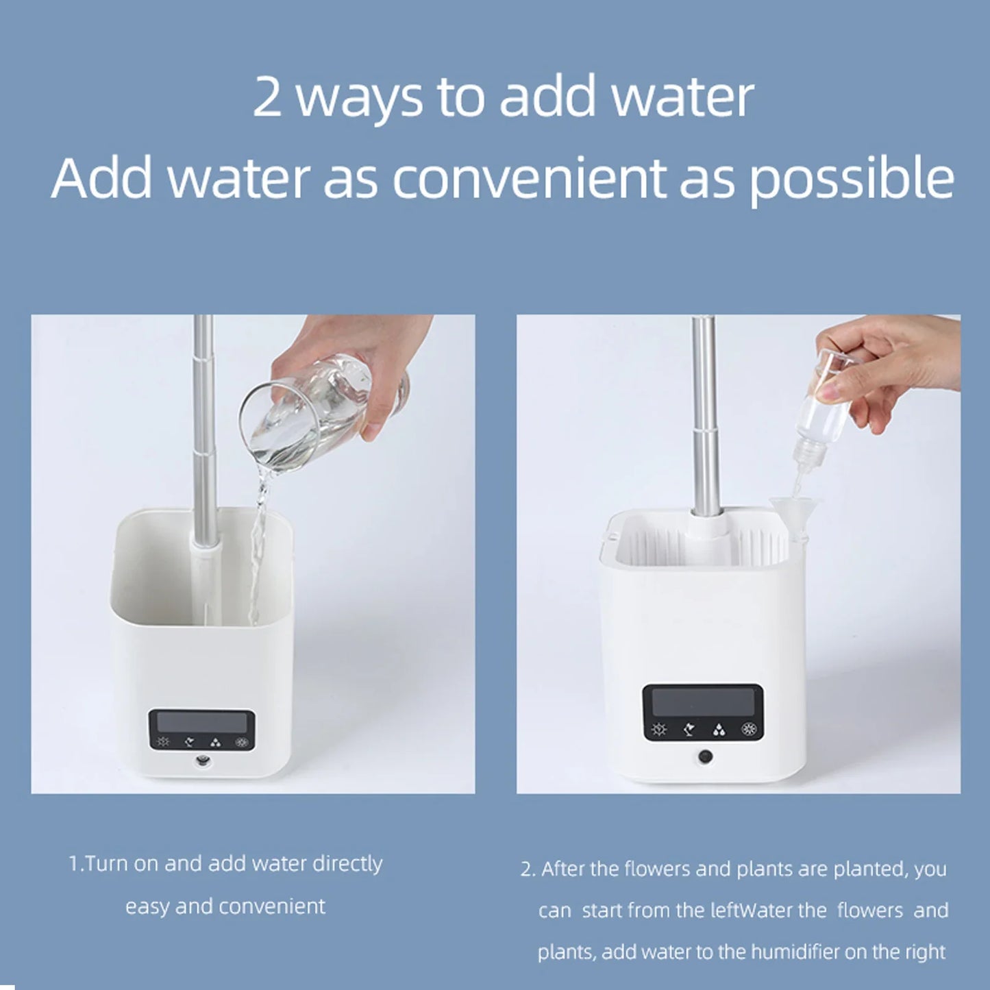 All-in-One Smart Hydroponic Planter with Desk Lamp, Diffuser, and Calendar – Multifunctional Indoor Plant Pot