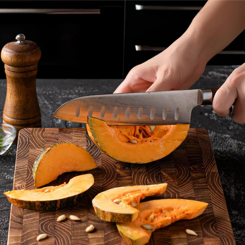 End Grain Wooden Chopping Block - Premium Quality Cutting Board for Professional and Home Chefs
