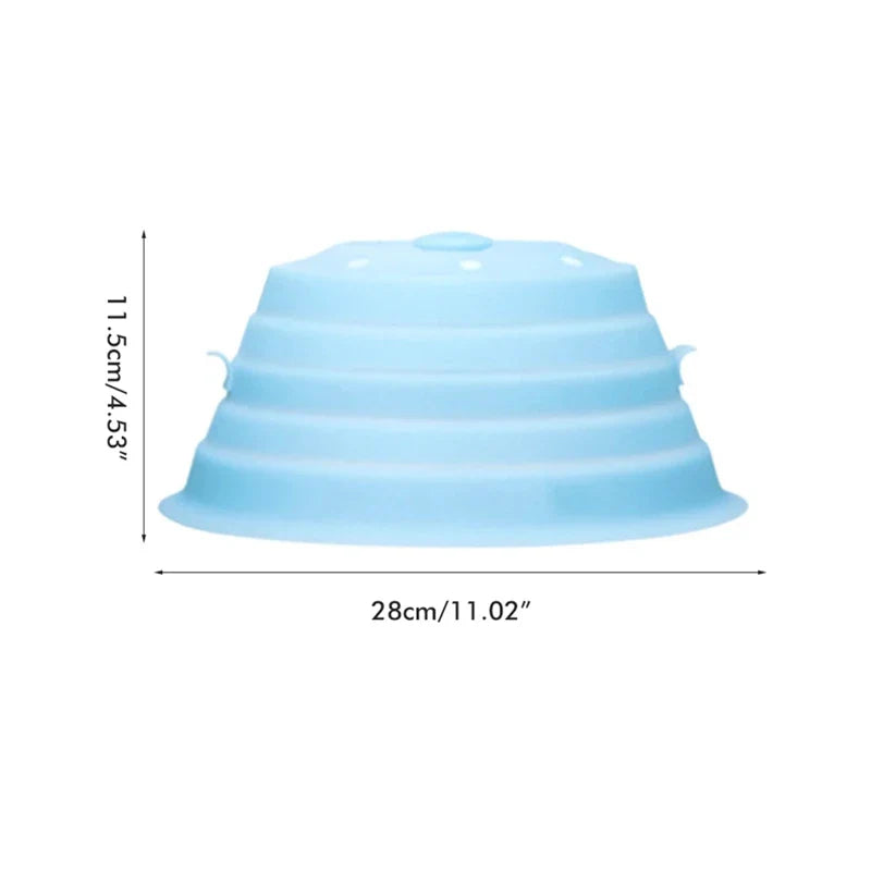 2-in-1 Collapsible Microwave Cover & Heat-Resistant Grip