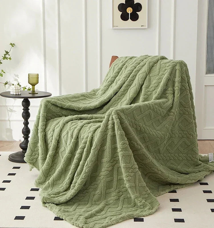 Reversible Cozy Wool Throw Blanket β Ultimate Comfort And Style