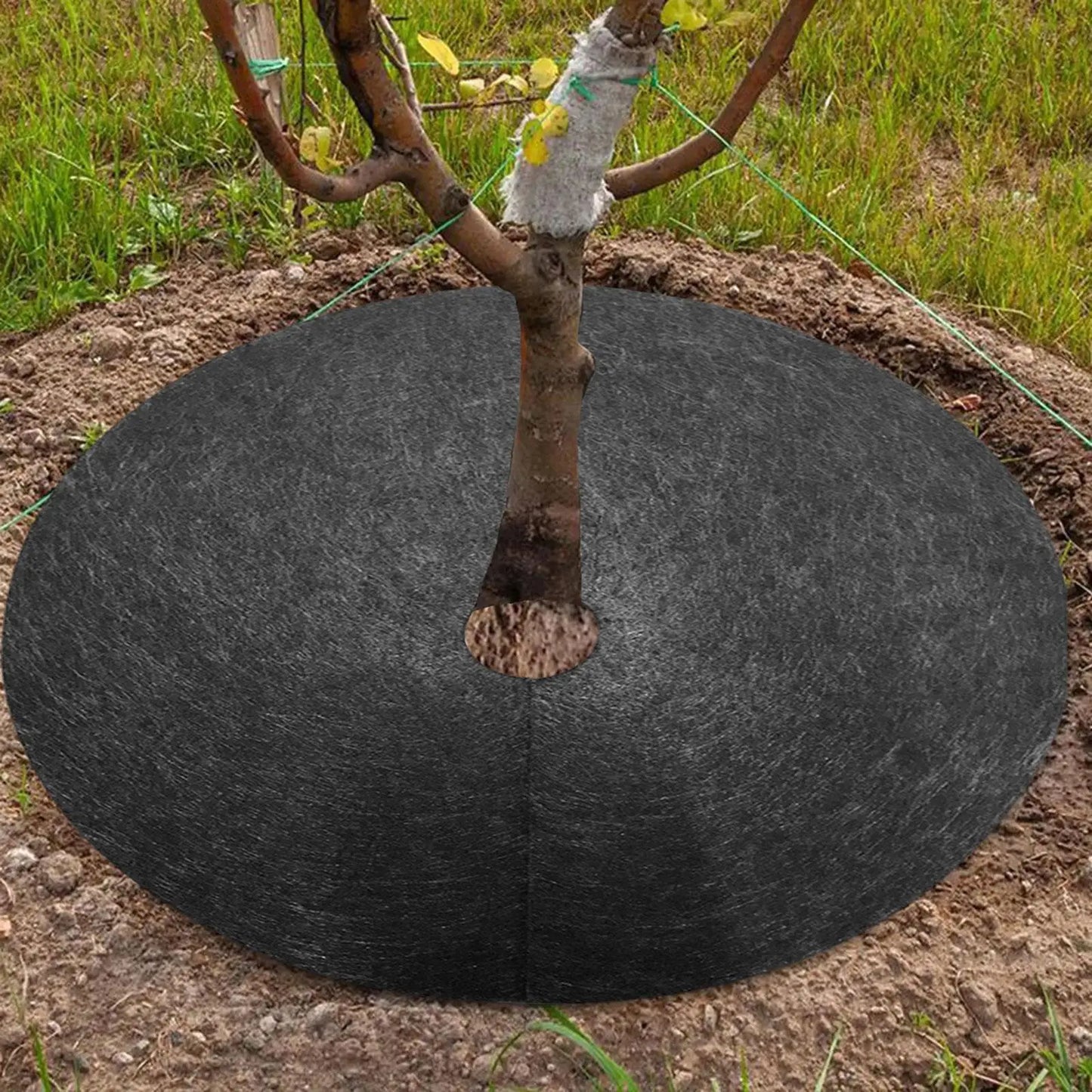 Tree Root Protection Mat – Breathable Weed Barrier Fleece for Garden and Plants