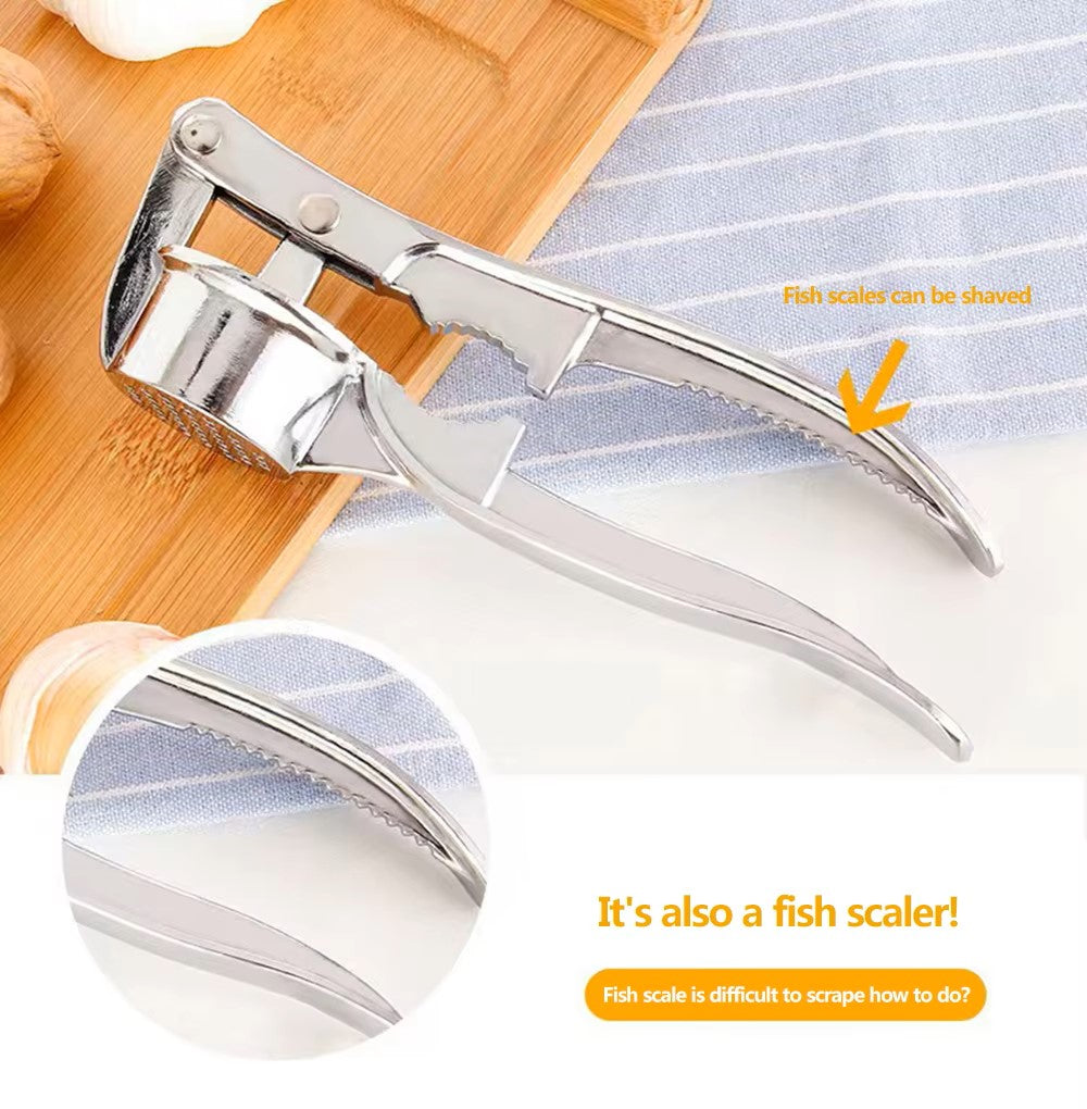 Stainless Steel Garlic Press Crusher