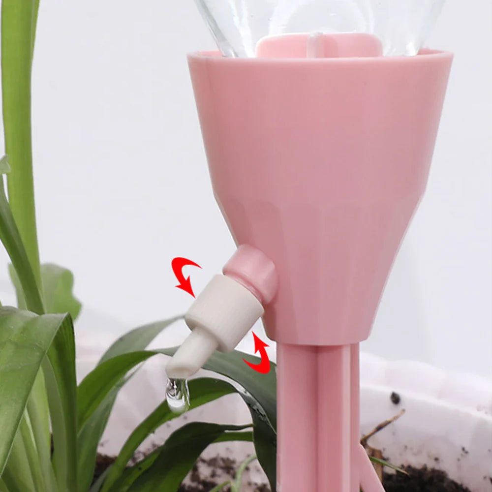 Self-Watering Plant System – Automatic Drip Irrigator with Bottle Attachment for Easy Care
