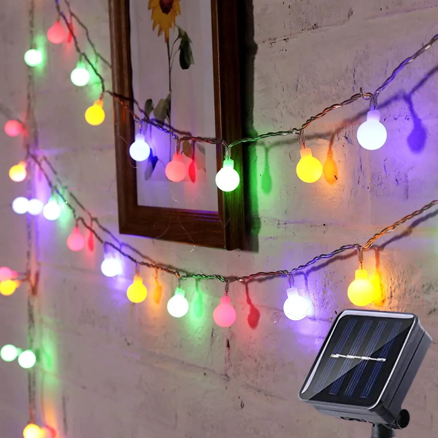 Solar-Powered LED Fairy Lights For Outdoor Decoration – Brighten Your Garden Or Patio