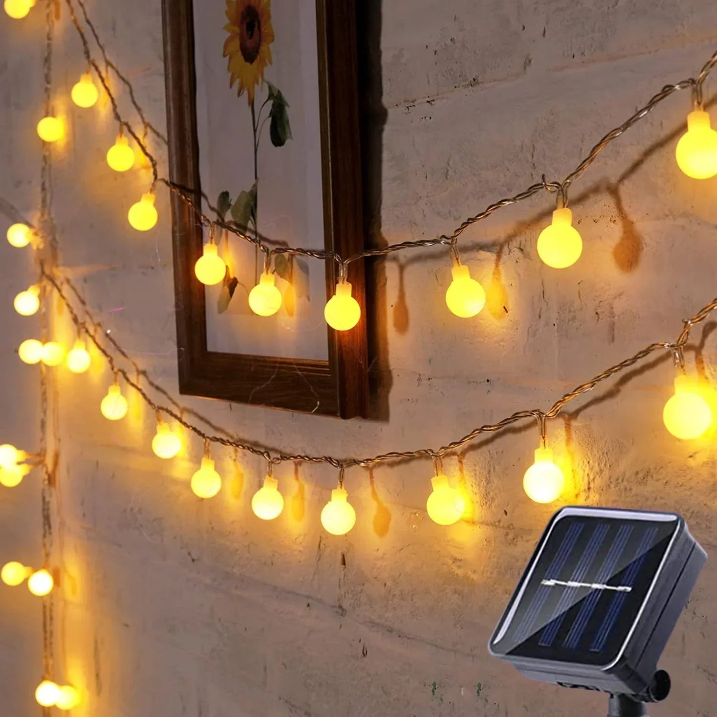 Solar-Powered LED Fairy Lights For Outdoor Decoration – Brighten Your Garden Or Patio