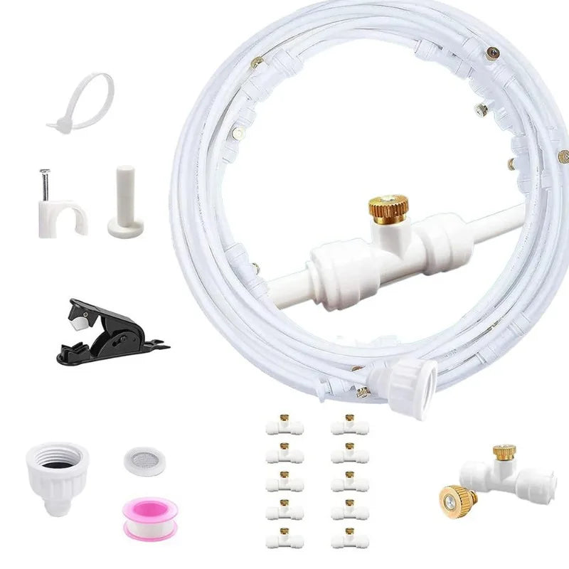 Cooling Misting System for Patio and Garden - Spray Kit for Parasols and Pavilions