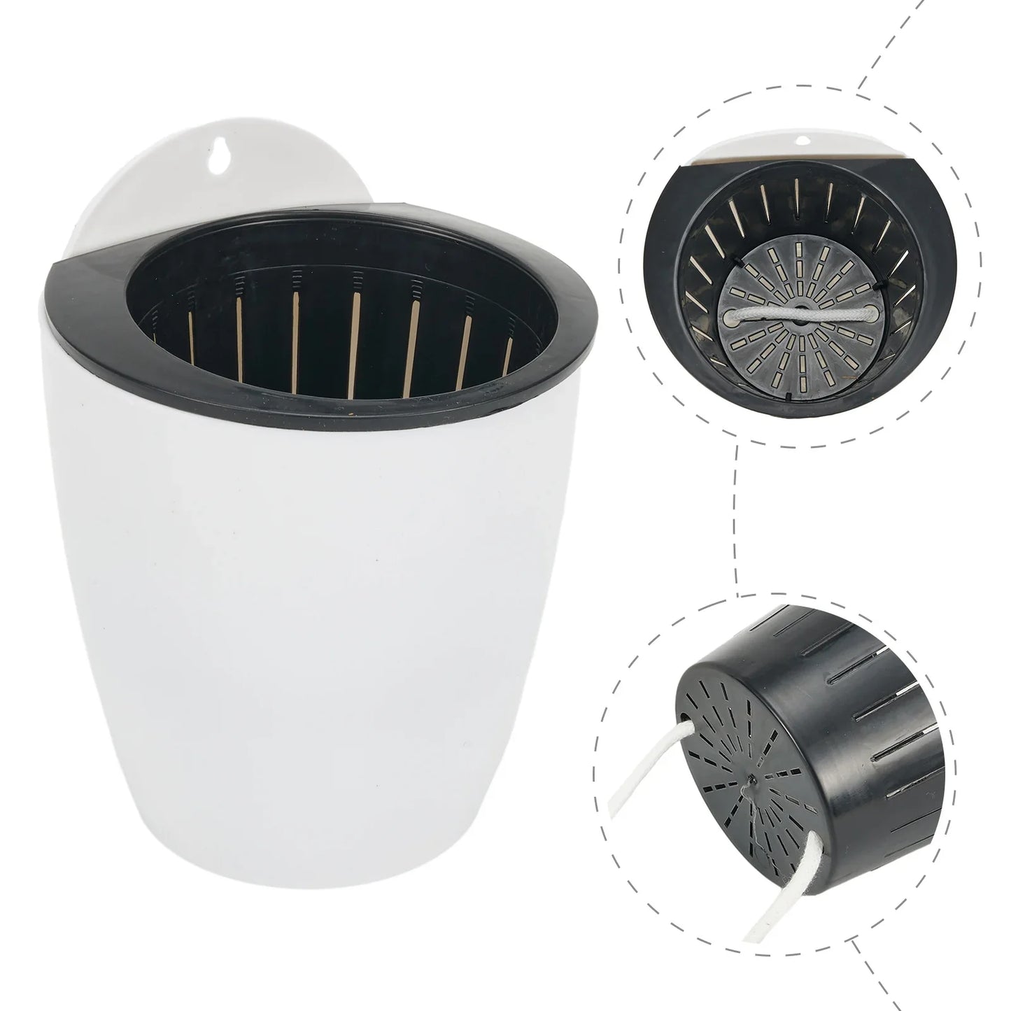 Self-Watering Wall-Mounted Plant Pot – Modern Hanging Planter for Easy Care