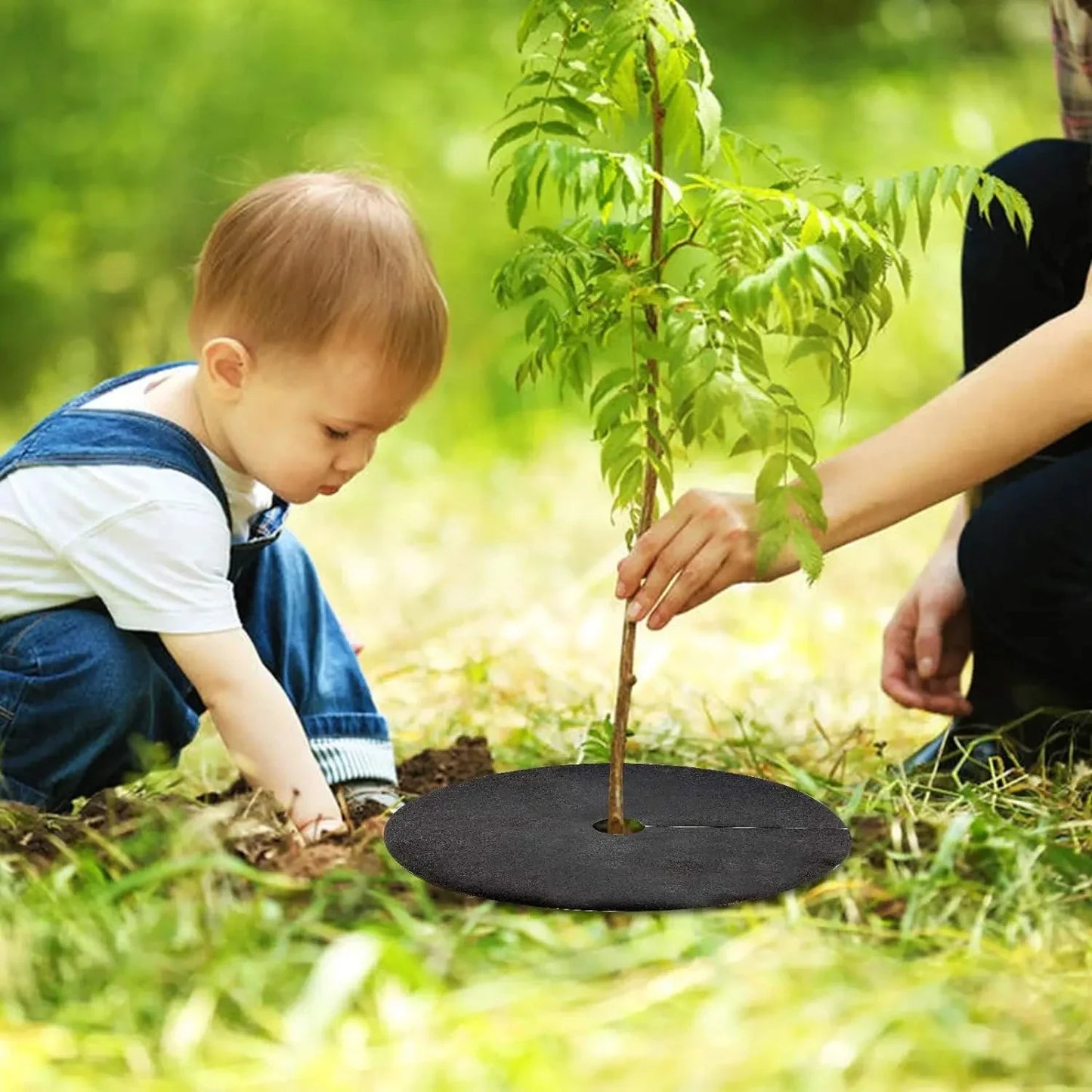 Tree Root Protection Mat – Breathable Weed Barrier Fleece for Garden and Plants