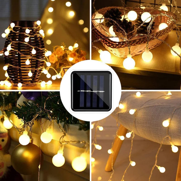 Solar-Powered LED Fairy Lights For Outdoor Decoration – Brighten Your Garden Or Patio