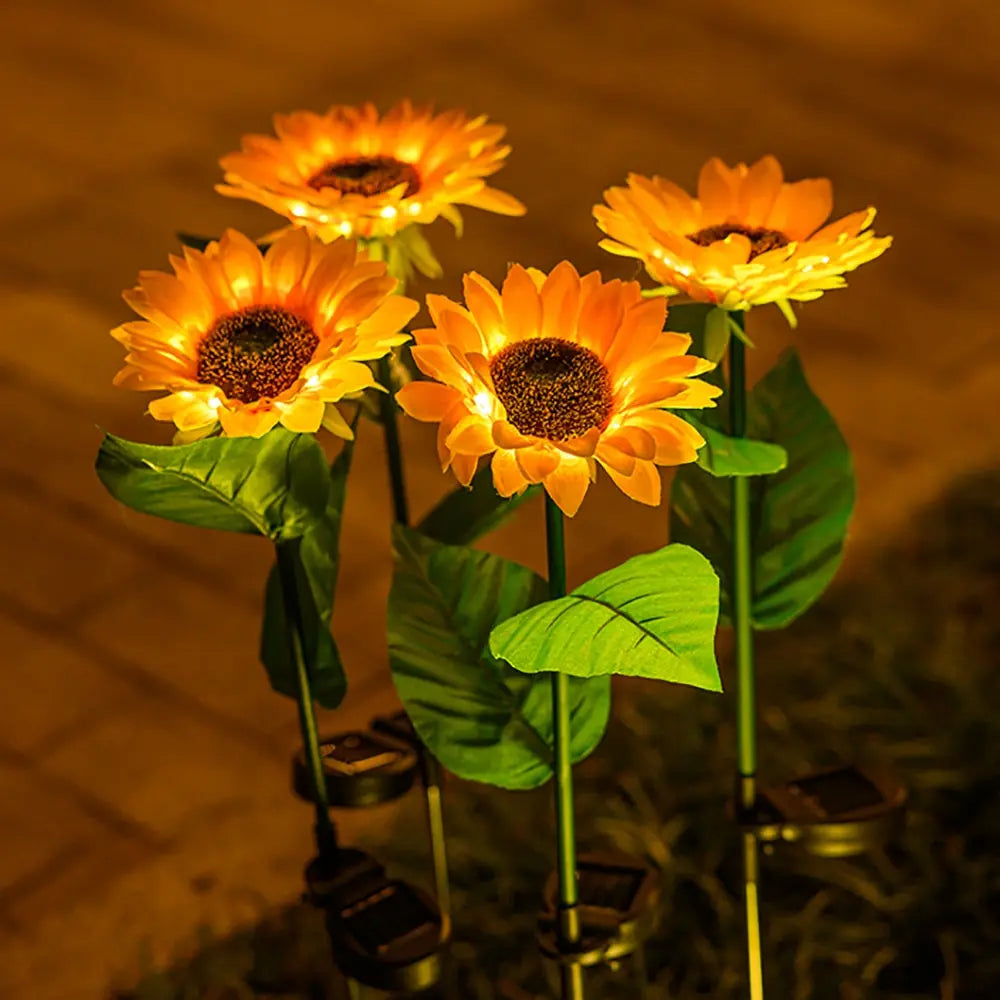 Waterproof Solar Sunflower Garden Light – Outdoor Patio Decoration with LED