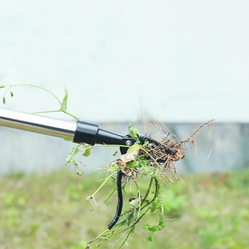 Ergonomic Weed Remover Tool – Easy Root Cutter with Shovel Clip for Gardening