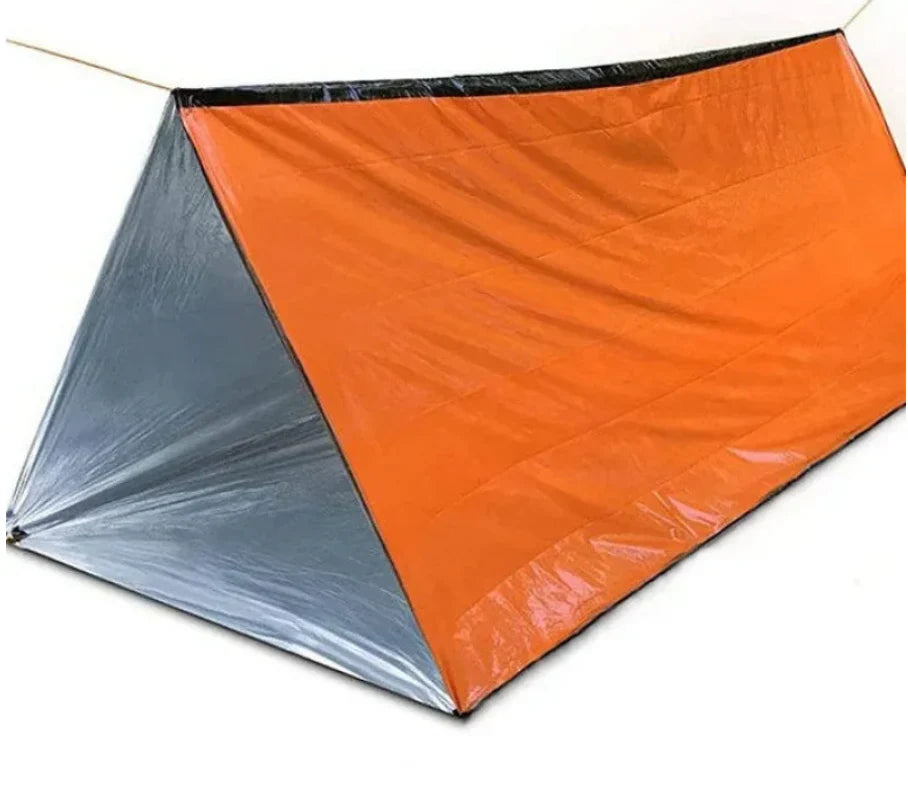 2-Person Emergency Survival Tent with Thermal Insulation for Camping and Hiking