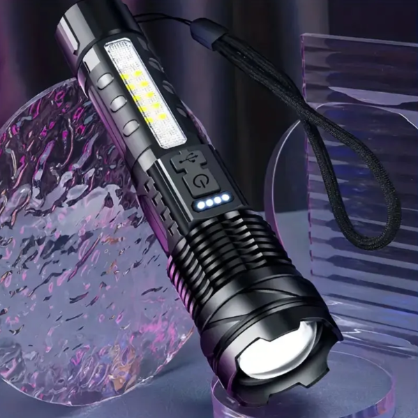 Tactical High-Intensity Flashlight With 5000 Lumens